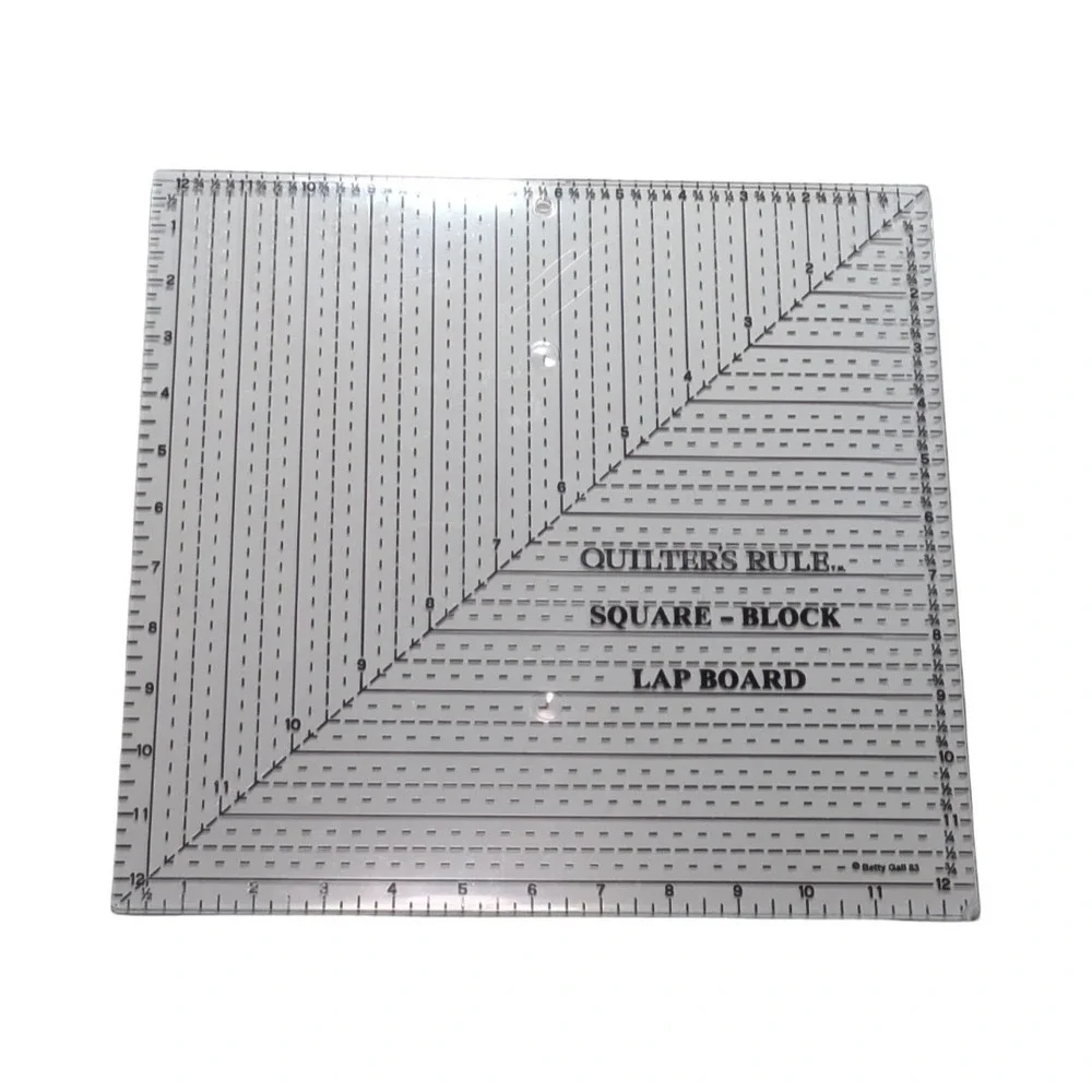 Betty Gall 83 Quilter's Rule Square -block Lap Board 12